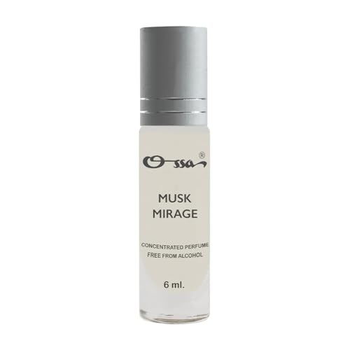 Image of Ossa Musk Mirage Concentrated Perfume 6ml | Alcohol Free Roll On Attar For Men And Women | Premium Long Lasting Unisex Fragrance With Sandalwood & Vetiver | Exquisite Scent for All-Day Enjoyment