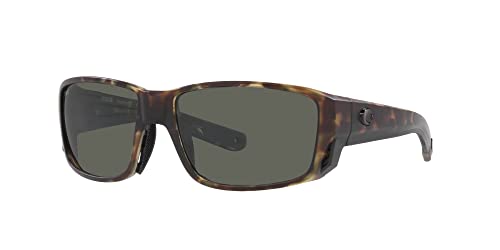 Image of Costa Man Sunglasses Matte Black Frame, Blue Mirror Lenses, 60MM