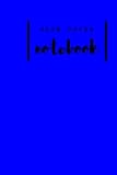 blue coveralls michael myers  Blue Cover Notebook: Perfect Gift Notebook ~ Lined Notebook (6\