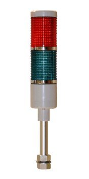 LED Andon LD-5222-100 LED Tower Light, LED andon light, LED stacklight, 24VDC, Red/Green, Steady