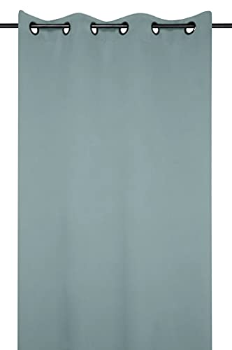 Lovely Casa Curtain 140 x 280 cm 100% Polyester Notte Jade, W 55.1" x L 110.2" (1 Panels)