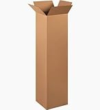 Generic 12X12X48 Shipping And Packing Box (2 Pack), Kraft, Bxsw121248X2