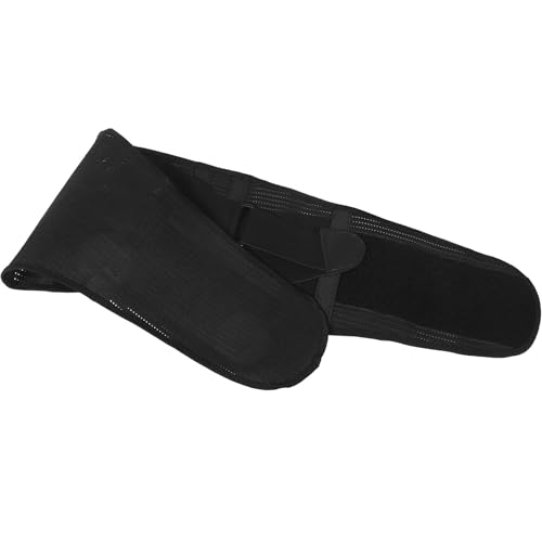 Ceinture d'haltérophilie en polyester noir pour entraînement de force et musculation du dos