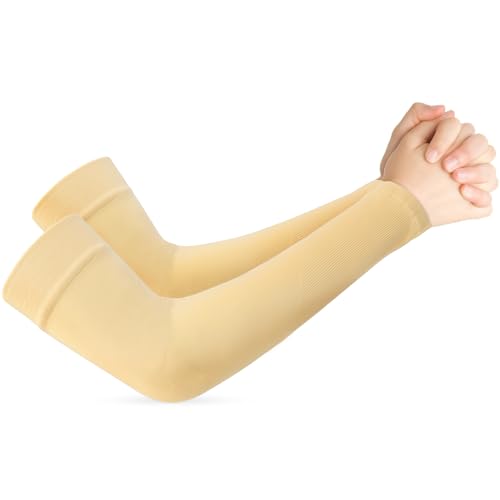 AEYURUID Manguitos Solares para Brazos - Running, Voleibol, Ciclismo, Gaming y Bicicleta