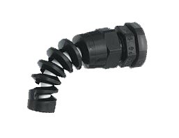 3240 Black Pigtail Liquid Tight Fitting with NUT Series 35 (3240)(Package of 10)