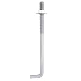 HROMIGRY 5/8” x 10” Concrete Anchor Bolts (10 Pack) L Shaped, Hot-Dip Galvanized