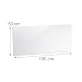 Relaxdays Panel Antisalpicaduras Cocina Pared, Protector Salpicaduras, Cristal Templado, 1 Ud., 100x50...