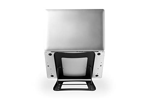 DIGITUS Laptop Stand - Adjustable in 5 Positions - for 10" to 15" Laptops - Durable Steel - Black