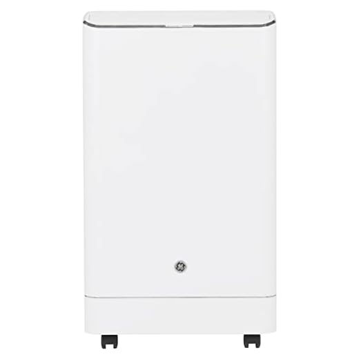 GE 3-in-1 Smart Portable Auto Evaporation Technology: air Conditioner, Fan, dehumidifier. Cools Medium Rooms up to 550 Sq. Ft (9,700 SACC), White