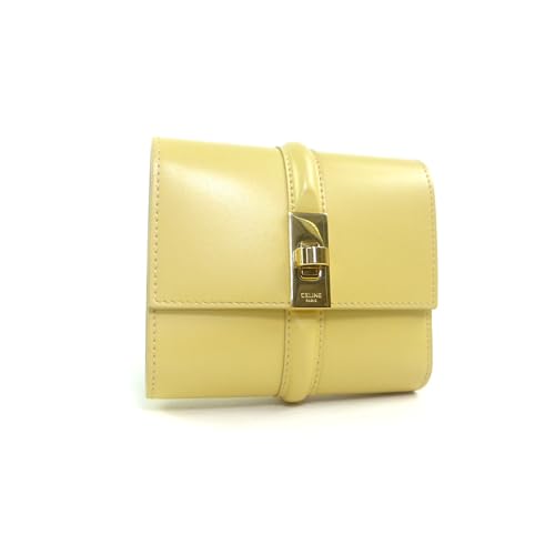 [セリーヌ] 三つ折り 財布 スモールウォレット 16 セーズ コンパクト 10F52 ポレン レディース【美品】 中古