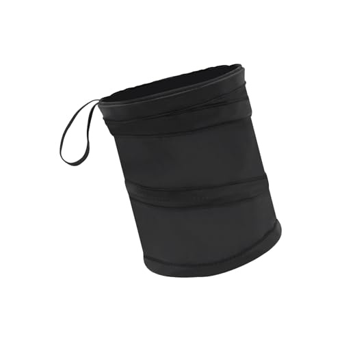 UHANBUT Collapsible Car Trash Can, Mini Portable Automotive Garbage Bag, Pop-Up Vehicle Rubbish Bin, Waterproof Waste Basket Bin with Magic Sticker, Hanging Washable Auto Trash Bag (1PC)
