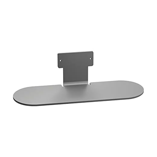 Jabra PanaCast 50 Table Stand (36 cm x 12 cm x 9.6 cm) - Desk Stand for PanaCast 50 Video Bar Elevation by 7.4 cm - Portable Desk Stand Riser for Easy PanaCast 50 Attachment - Grey