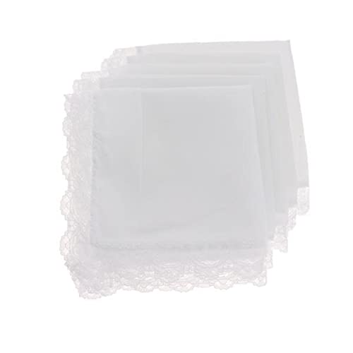 merishopp 3x100% Cotton White Handkerchiefs Hanky Pocket Square for Men Women 23x25cm| Casual | Daily Wear | Party Wear-picture-35
