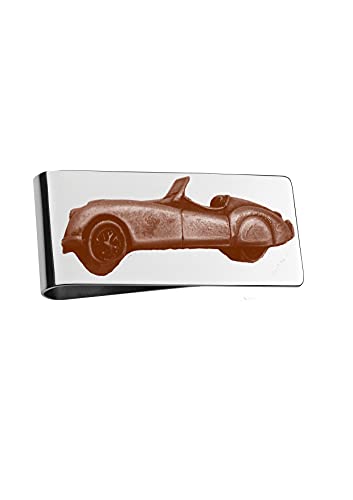 Pince à billets argenté voiture de sport XK 120 Roadster effet cuivre