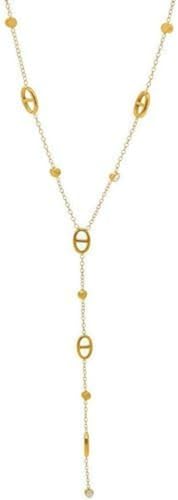 Générique Collier LONG MAILLE MARINE Collier y Acier Inoxydable Sautoir Plongeante Femme Collier...