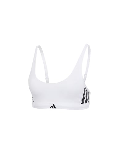adidas Scoop Bralette Sport Active Essentials Cotton 3 Bandes sous-vêtements Confortables