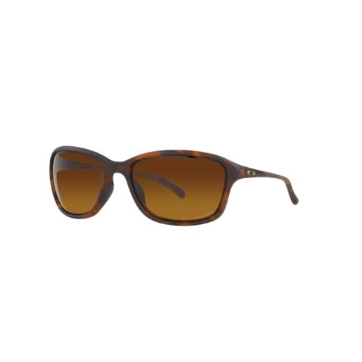 Oakley Woman Sunglasses Matte Brown Tortoise Frame, Brown Gradient Polarized Lenses, 59MM