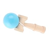 ACOGEDO Verbesserung der Handaugenkoordination mit Hölzernem Kendama -Spielzeug - Tragbares Lila Kendama mit Schnur für Unterhaltsames Indoor-/Outdoor Spiel (Green)