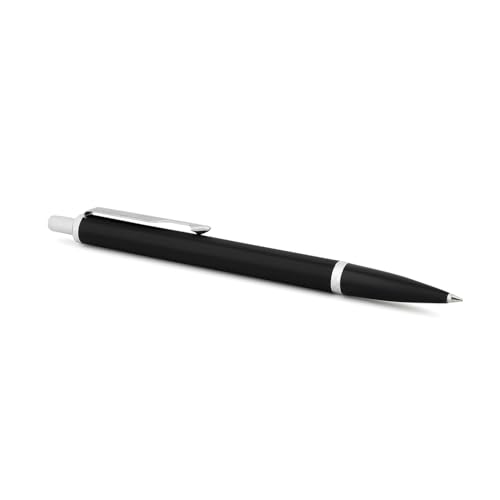 Parker Latitude Matte Black Chrome Trim Ball Pen| Ink Color - Blue | Perfect For Gifting Purpose | Elite Pen For Professionals (Image - 3)