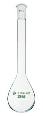Chemglass CG-1513-14 Series CG-1513 Kjeldahl Flask, Long Neck, 14/20 Outer Joint, 100 mL Capacity