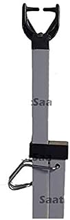SaatSaa 2.6M Extra Heavy Duty Washing Line Prop Outdoor Galvanised Extendable Washing Line Pole Cloths Laundry Support pole Extending pole Telescopic Support strong Washing line support Grey