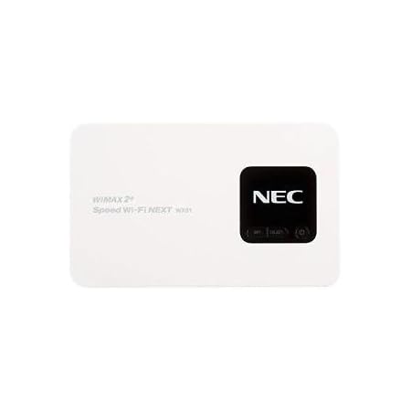 Amazon Nec Uqwimax版 Speed Wi Fi Next Wx01 Nad31mwu パールホワイト モバイルルーター 通販