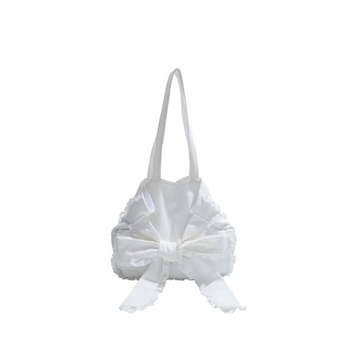 Korean Styles Armpit Bag For Women Handbag Canvas Shoulder Bag Sweet Bows Underarm Fashion Commuting Women Sweet Bows Armpit3