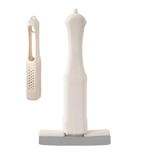 Genérico Fregona Manual,Fregona De Baño con Autodescante - Limpia Suelos Absorbente Secado Rápido Reutilizable Multiusos para Hogar Suelo de Madera Apartamento Baldosas Limpieza Exterior