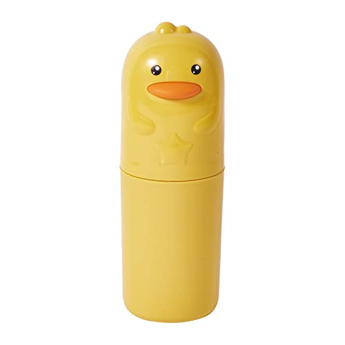 YoshotechPortable Toothbrush And Toothpaste Storage Box 7 * 6.8 * 18cm Duck egg yolk