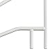 SAFTRON Rust Proof Cross-Braced White Model CBRTD-354-W Return-to-Deck Swimming Pool Dip Handrail. Three Bend, 32