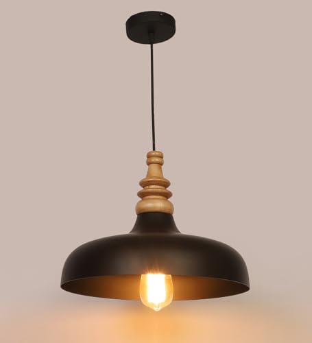 Image of MONI Lights Celling Hanging Light for Room, Table, Holl, Garden House Decoration Pendants Light of Pattern Aluminium Black ML-057BLK(Pack of 3)