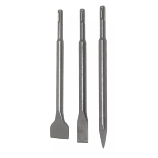 JOGO 3 PONTEIRAS E TALHADEIRAS PARA MARTELETE SDS PLUS