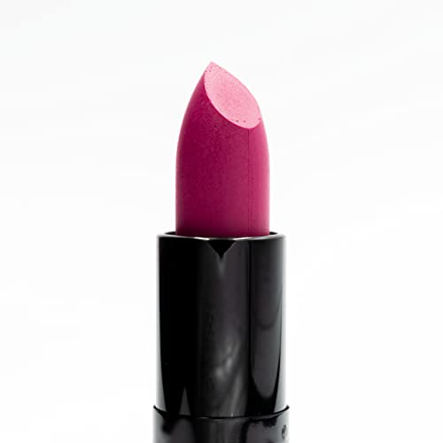 Image of Pure Ziva Cranberry Red Deep Fuchsia Pink Matte Lipstick Color Moisturizing Paraben Free, No Animal Testing & Cruelty Free Lip Makeup Color