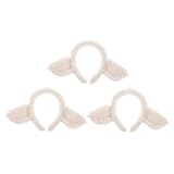 [DOITOOL] ラムイヤーカチューシャ 柔らかい素材の羊耳コスプレアクセサリー 大人用 用パーティー 演劇用カチューシャ 3個セット