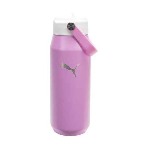 Image of PUMA Unisex Adult 24oz Insulated Stainless Steel Water Bottle With Straw & Carry Handle