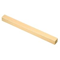 PATIKIL 1/2 x 1/2 x 6 H59 Messing Vierkantstab, Massiver Vierkantstangenbestand für Handwerk, Wartung, Elektrik, Architekturdekoration, Messing