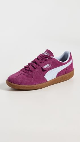 PUMA Women's Palermo Sneakers, Berry/Silver Mist, 6
