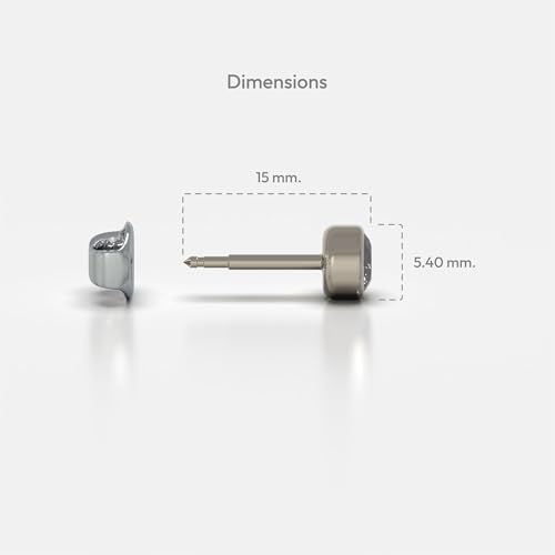 Titanium Stud Earrings Hypoallergenic Crystal Ear Piercing Jewelry for Men or Women4