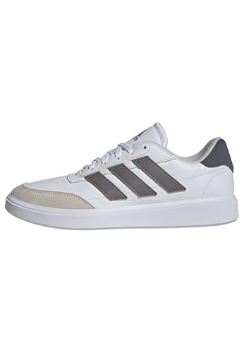adidas Homme Courtblock Shoes, FTWR White/Taupe Oxide/Onix, 44 EU