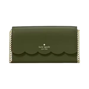 Kate Spade Gemma Wallet on a Chain Crossbody Handbag (Enchanted green)