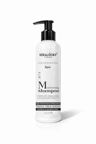 Image of Moisturising Shampoo for Dry Hair 250ml | Daily Use | Moisturizes & Hydrates | Straight & Shiny Hair | Colour Protect | Sulfate & Paraben-Free