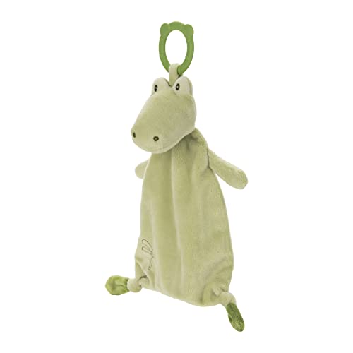 Image of GUND Baby Baby Toothpick Ensley Alligator Teether Lovey Plush Stuffed Animal and Security Blanket, Green, 13 inch