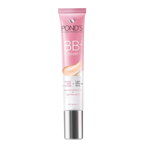POND's Bb+ Cream For All Skin Types Ivory Vitamin Enriched Cream For All Skin Types & Lightweight Matte Foundation (2 X 18G) Foundation (Pink, 36G), Pack Of 1
