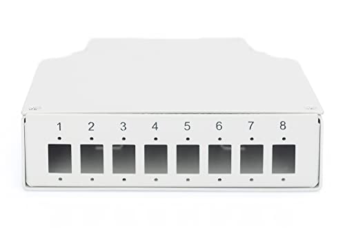 Boîte d'épissure fibre optique DIGITUS rail DIN 8 ports LC Duplex boîtier métal robuste - 3