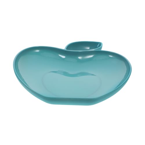OSOLADY 色のリンゴ形餃子皿と醋?付きスナックディッププレート 軽量携帯可能 揚げ物やフライドチキン フレンチフライ用実用的な盛り付け