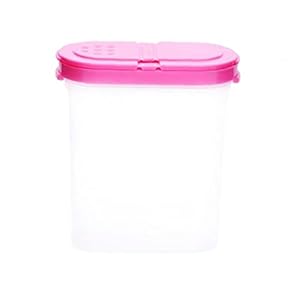 Kruidencontainer Doos Spice Jar Creature Opslag Transparante keukenbenodigdheden met dubbele deksels 250 ml rode…