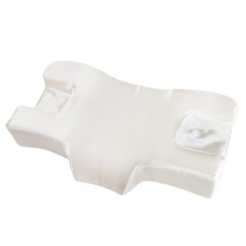 Almohada de espuma viscoelástica, suave y antiarrugas, ideal para dormir de lado y de espalda, comodidad y elegancia