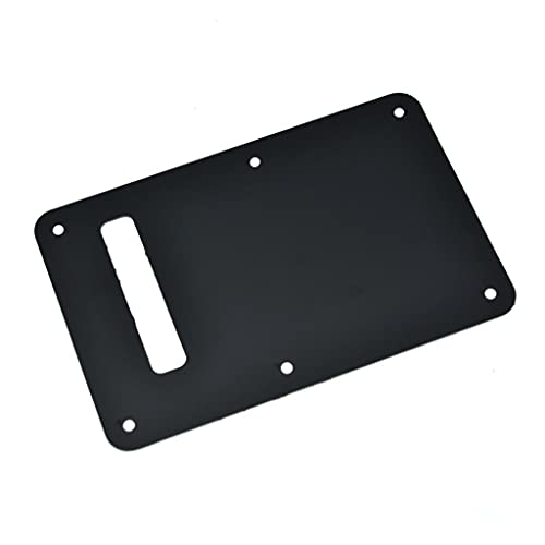 Kaish 6-Hole Metallo Alluminio Anodizzato Stile Moderno St/Stratocaster Piastra Posteriore Tremolo Trem Cavity Cover Per Usa/Messico Stratocaster/Stratocaster Nero - 4