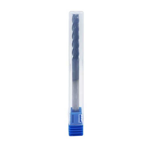 Image of 1 /4in Solid Carbide Long End Mill,4 Flute,30 Degree Helix Bits Tool for Medium Hardness Steel, Brass, Iron