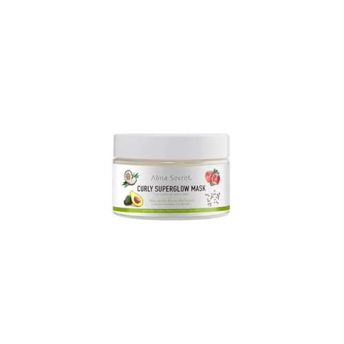 ALMA SECRET | Curly Superglow Mask – Mascarilla Antiedad para Pelo Rizado u Ondulado – 9 Aceites Vegetales y Proteínas – Método Curly – Nutre, Repara, Define y Controla el Frizz – 250ml